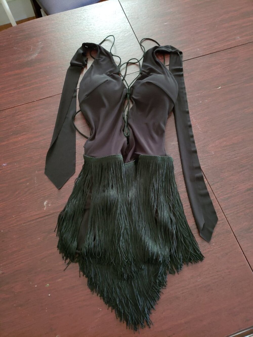 ZYM Dance Latin Ballroom Dress Fringe #2350 XS - Picture 4 of 9